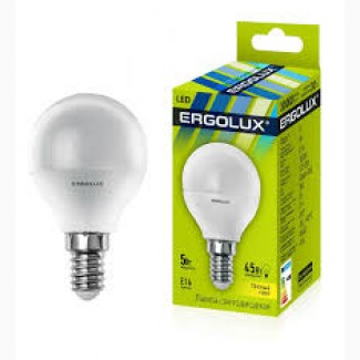 Лампа светодиодная Ergolux E14 45Вт (=5Вт) 4500К (белый свет)