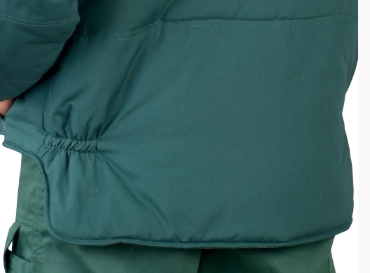Фото 2. Зимняя куртка с отстёгиваемыми рукавами рабочая Reis Czapla зеленого цвета