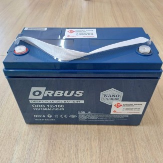 Гелевий акумулятор ORBUS ORB 12-100GEL 12V100Ah для безперебійного живлення