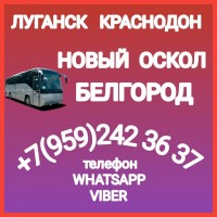 Пассажирские перевозки Луганск - краснодон - Новый Оскол - Белгород