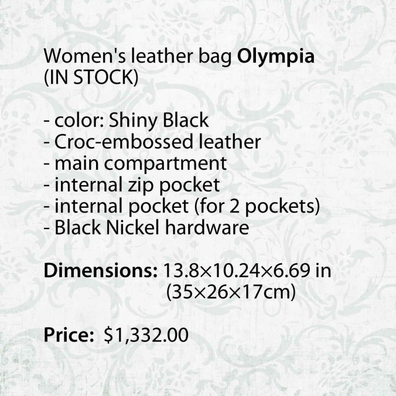 Фото 6. Кожаная женская сумка Olympia