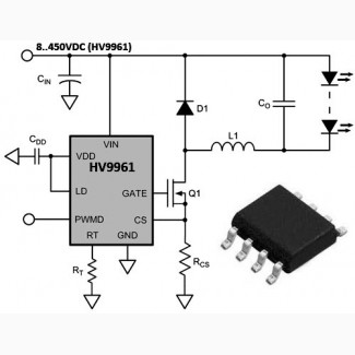 HV9961 Драйвер систем светодиодного освещения