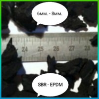 Гумову крихту фракція 1-3 мм SBR гумовий гранулят EPDM оптом