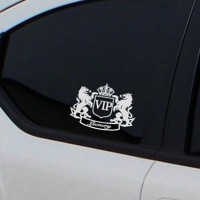 Наклейка на авто VIP Белая светоотражающая Тюнинг