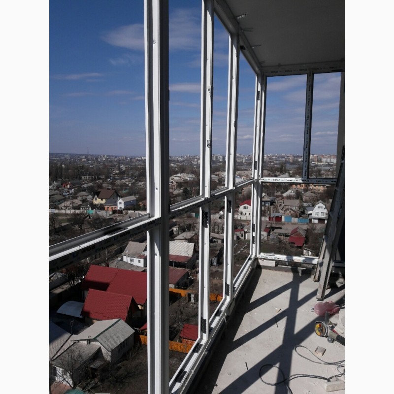Фото 2. Ремонт балкона под ключ, Французский балкон, Панорамное остекление Харьков