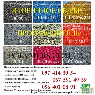 Продажа и производство вторичной гранулы полистирол ударопрочный HIPS (УПМ)