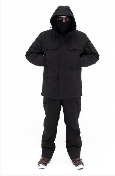 Тактический костюм зимний Горка черный