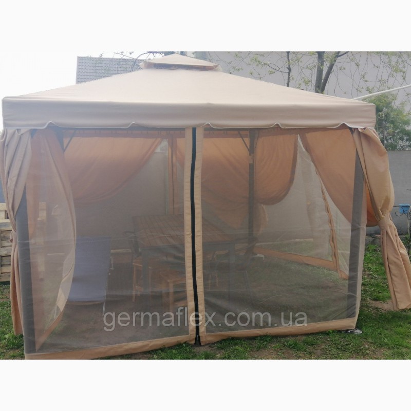 Фото 3. Садовый павильон шатер с москитной сеткой 3х3 м