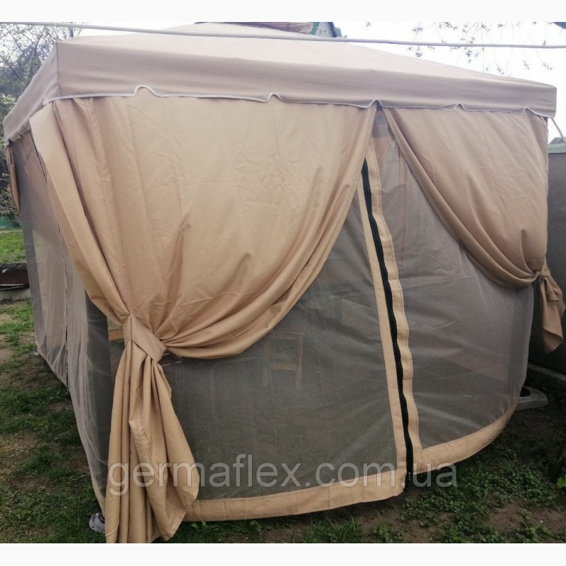 Фото 6. Садовый павильон шатер с москитной сеткой 3х3 м