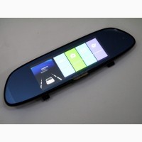 DVR V9TP Full HD Зеркало с видео регистратором с ТРЕМЯ камерами. 5 Сенсорный экран