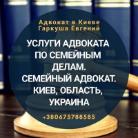 Адвокат по семейным спорам Киев