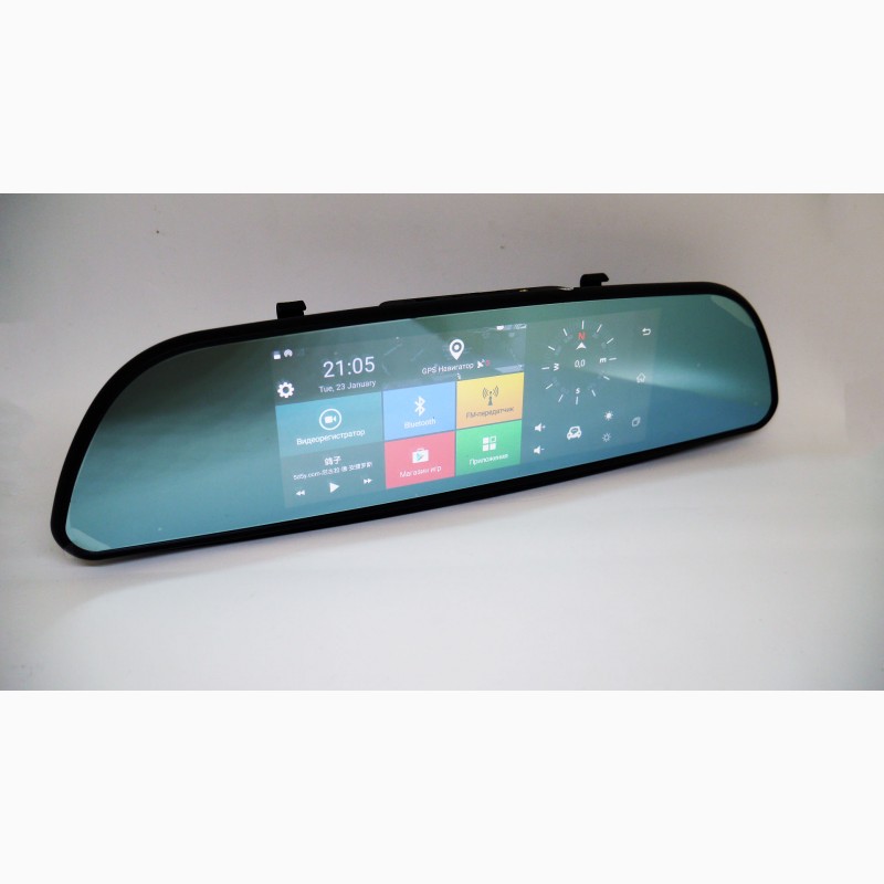Фото 7. A6 Зеркало регистратор, 7 сенсор, 2 камеры, GPS навигатор, WiFi, 8Gb, Android, 3G
