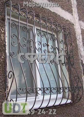 Фото 6. Решетки на окна. Металлические кованые оконные решетки. Мариуполь