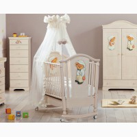 Итальянская мебель для детских комнат: кроватки, кровати, пеленальные столики, шкафы