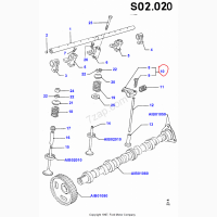 Ford 1076472, Рокер клапана Ford Transit 2.5D, оригінал Ford 1043195