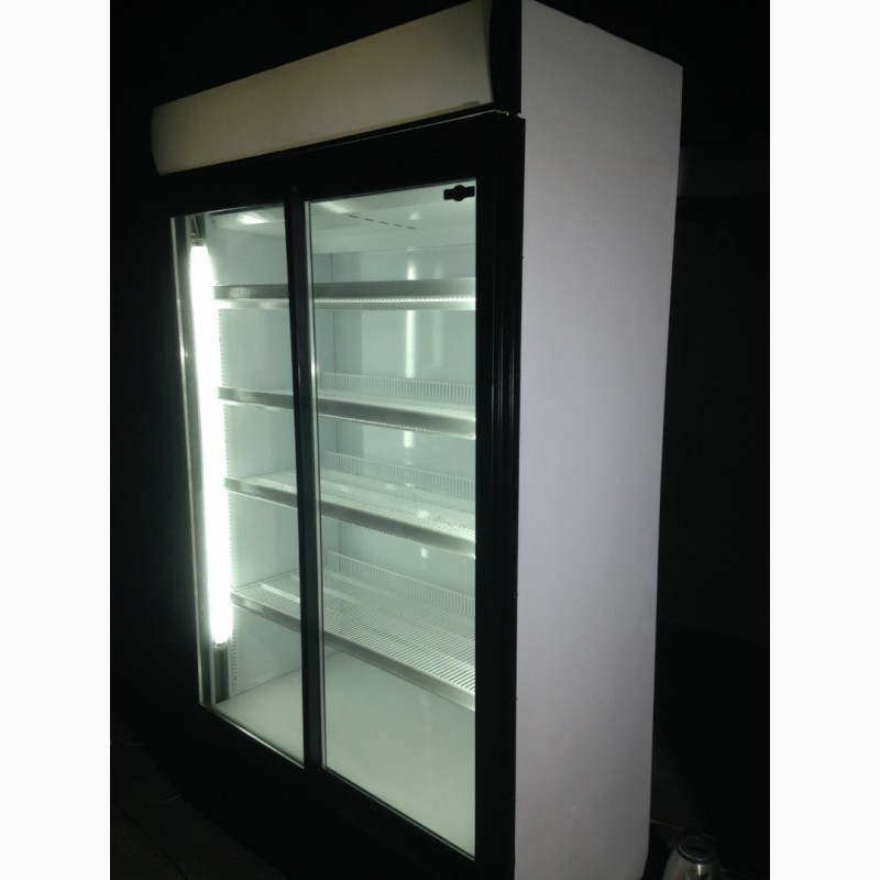 Фото 3. Шкаф холодильный 2-дверный стеклянный бу (витрина) из Европы