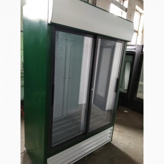 Шкаф холодильный 2-дверный стеклянный бу (витрина) из Европы