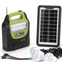 Портативная солнечная автономная система Solar GDPlus GD-8071, FM радио, Bluetooth
