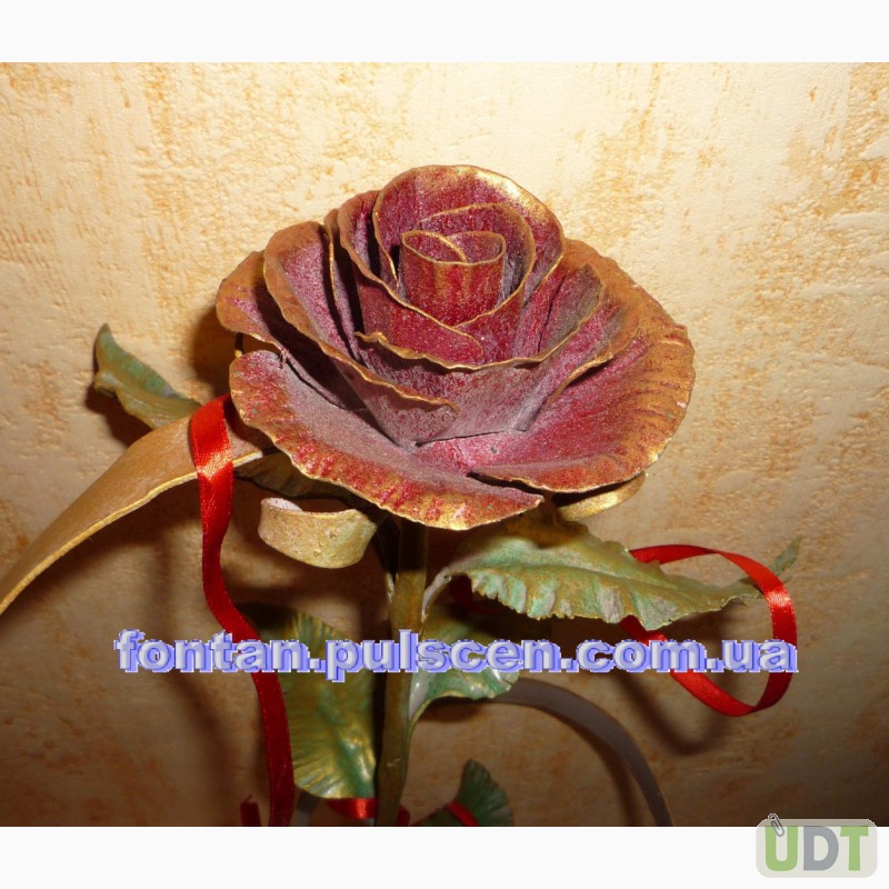 Фото 14. Кованые розы сувенир подарок для девушки в Новый год 8 марта Кованая роза кована троянда