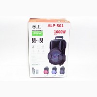 ALP-801 8 Беспроводная портативная bluetooth колонка - чемодан с караоке