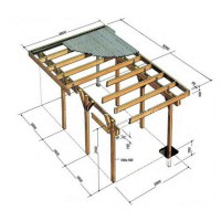 Каркас под Навес Изготовление/Сборка/Установка Навеса