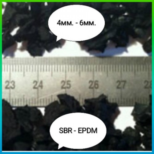 Фото 5. Резиновая крошка SBR резиновый гранулят EPDM