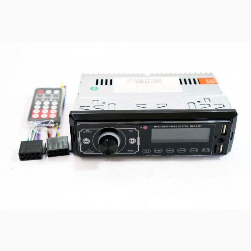 Фото 3. Автомагнитола Pioneer 3887 ISO - 2хUSB, Bluetooth, FM, microSD, AUX сенсорная магнитола