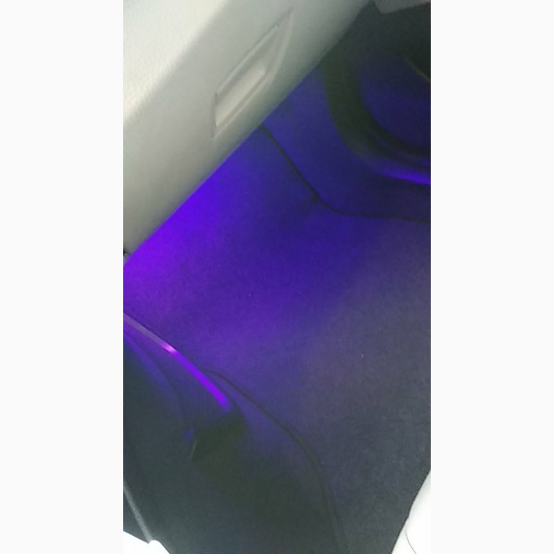 Фото 2. Светодиодная подсветка салона авто Синяя