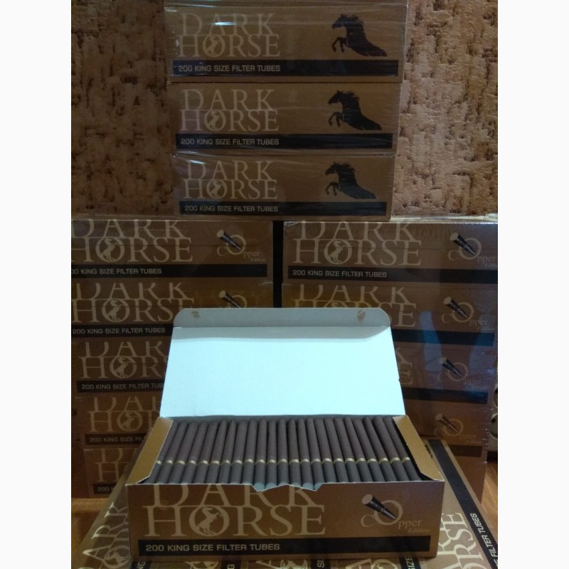 Фото 5. Сигаретные гильзы для табака dark Horsecopper Edition(коричневые)