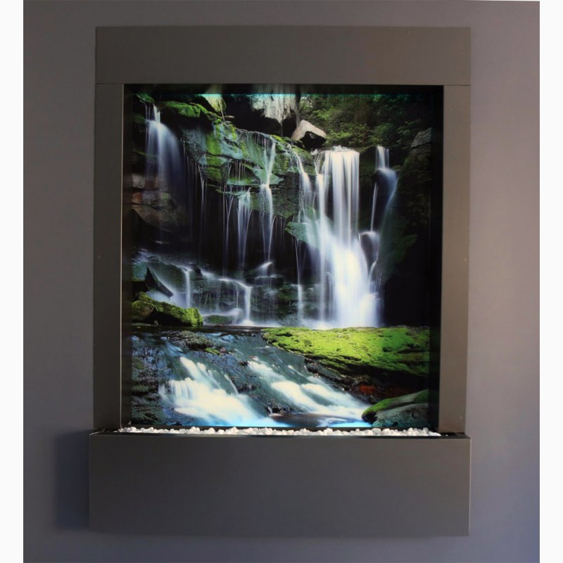 Фото 7. Декоративные водопады по стеклу от дизайн студии Романа Москаленко