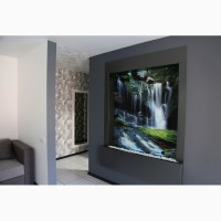 Декоративные водопады по стеклу от дизайн студии Романа Москаленко