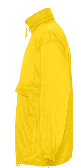 Фото 2. Ветровка унисекс желтая непромокаемая SOL’S SURF под заказ