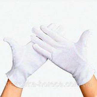 Хлопчатобумажные перчатки для официантов р.L