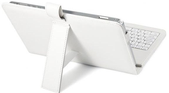 Фото 2. Чехол с клавиатурой для планшетов 10 дюймов (микро USB) Белый