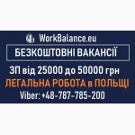 РОБОТА в ПОЛЬЩІ: Зварник, Електрик, Монтажник. Безкоштовні Вакансії