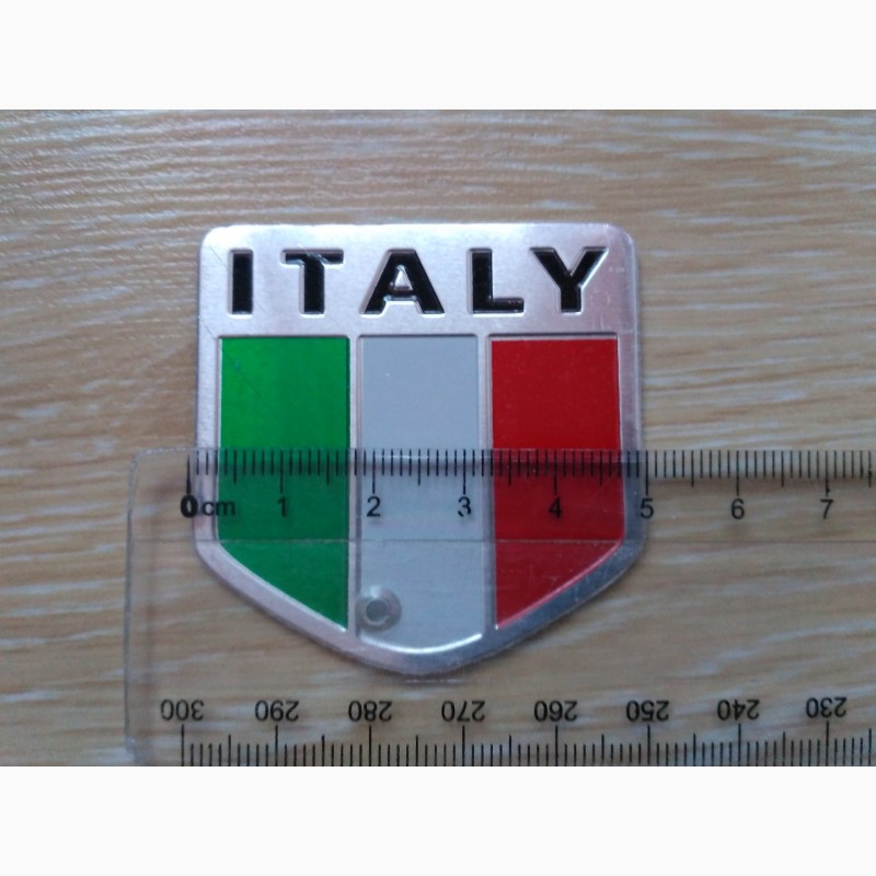 Фото 4. Наклейка Флаг Италии Алюминиевая на авто