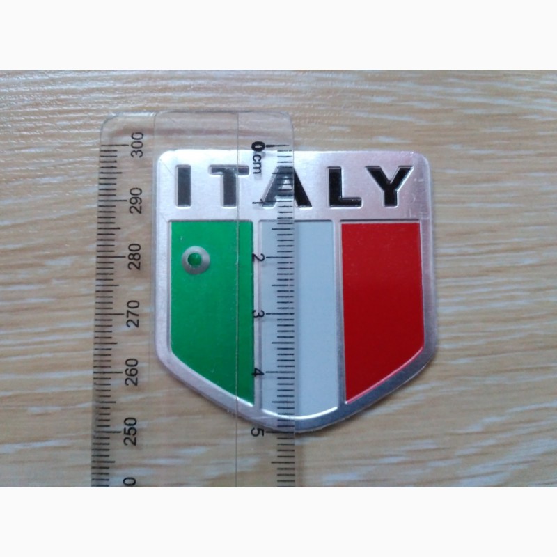 Фото 6. Наклейка Флаг Италии Алюминиевая на авто