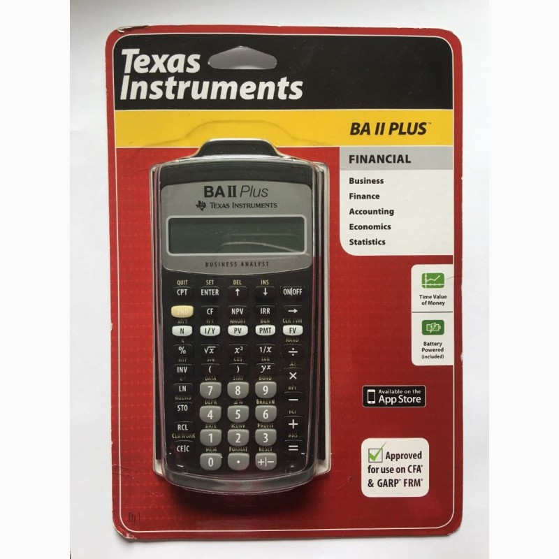 Фото 3. Калькулятор финансовый Texas Instruments BA II Plus