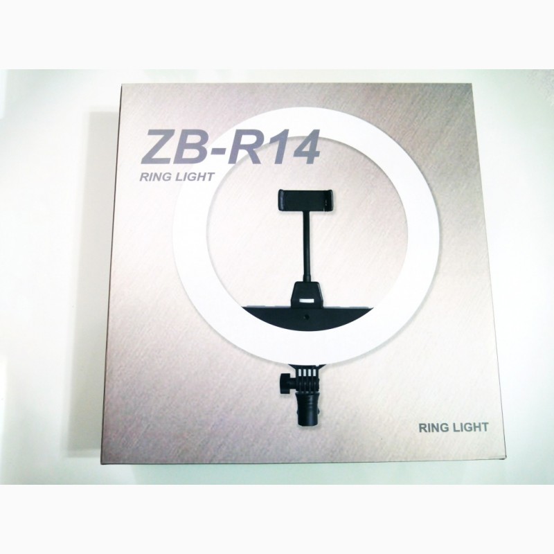 Фото 3. Кольцевая LED лампа ZB-R14 35см 220V 3 крепл.тел. + пульт + чехол