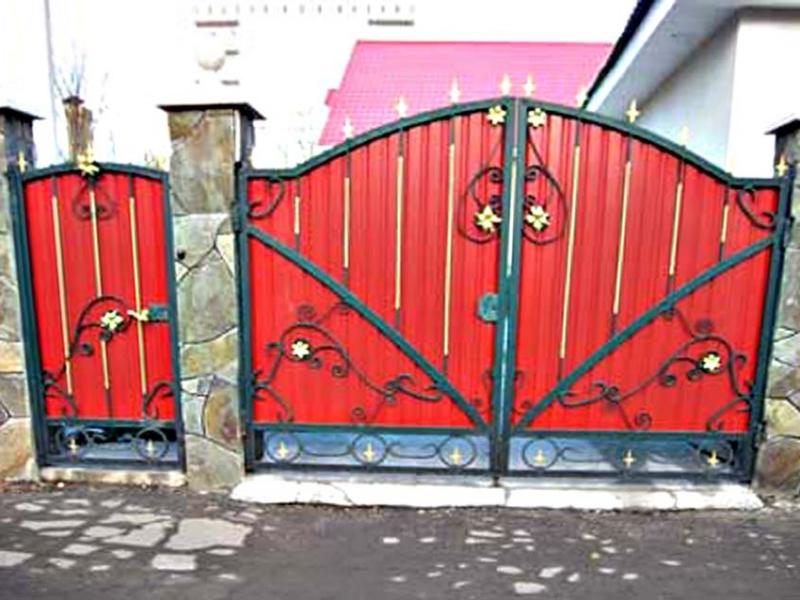 Фото 3. Ворота с профлиста, ворота с калиткой, Кривой Рог