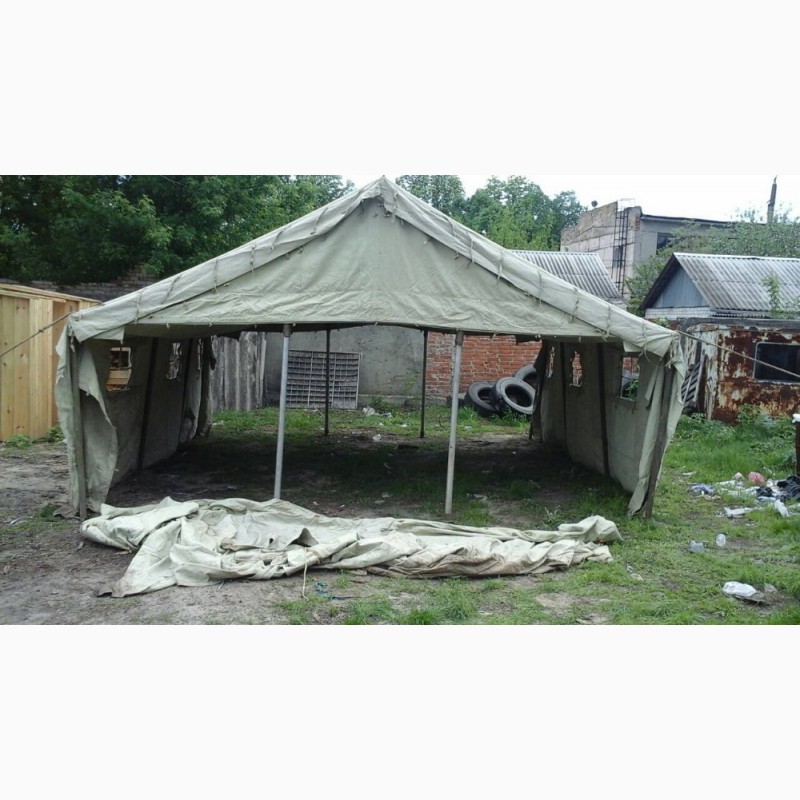 Фото 3. Палатка военная для применения в строительстве и для других целей