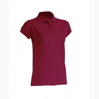 Женская футболка-поло бордовый