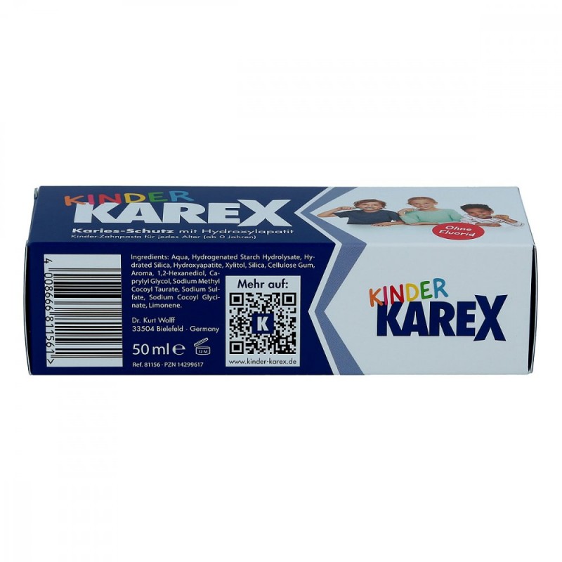 Фото 2. Karex Kinder зубна паста для дітей 50 мл