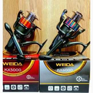 Карповые катушки с бейтранером Weida KX 4000 и 5000