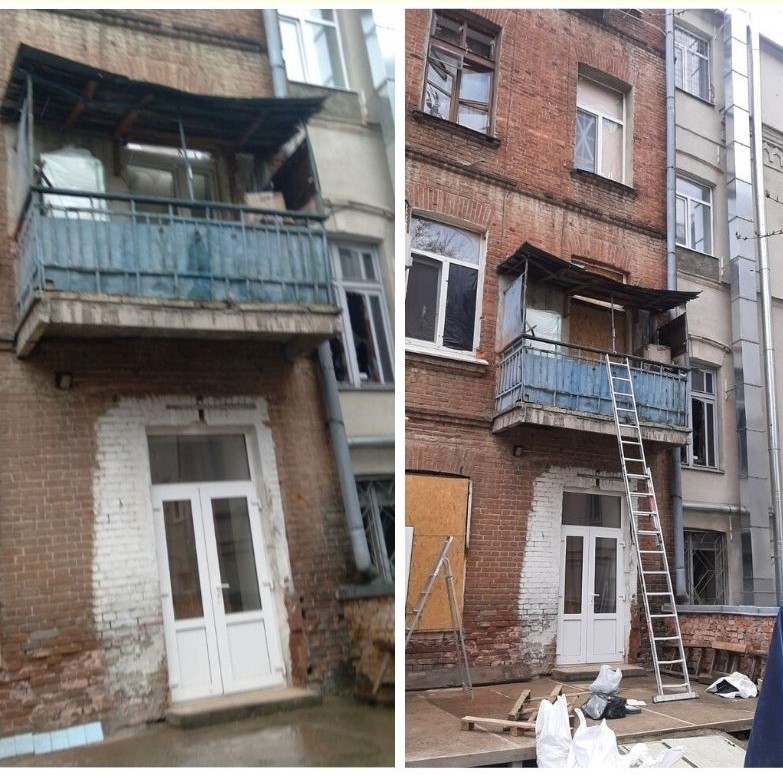 Фото 4. Нужно заделать окна после взрыва в Харькове?