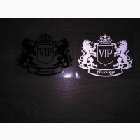 Наклейка на авто мото VIP Белая светоотражающая Тюнинг