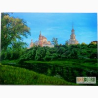 Картина Монастырь холст, масло, 40х60 см