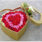 Коробки с цветами на Валентина