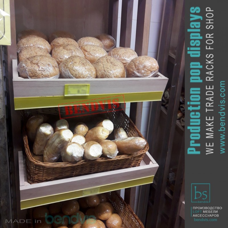 Фото 3. Стеллажи для хлеба и хлебобулочных изделий
