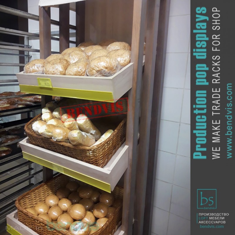 Фото 4. Стеллажи для хлеба и хлебобулочных изделий